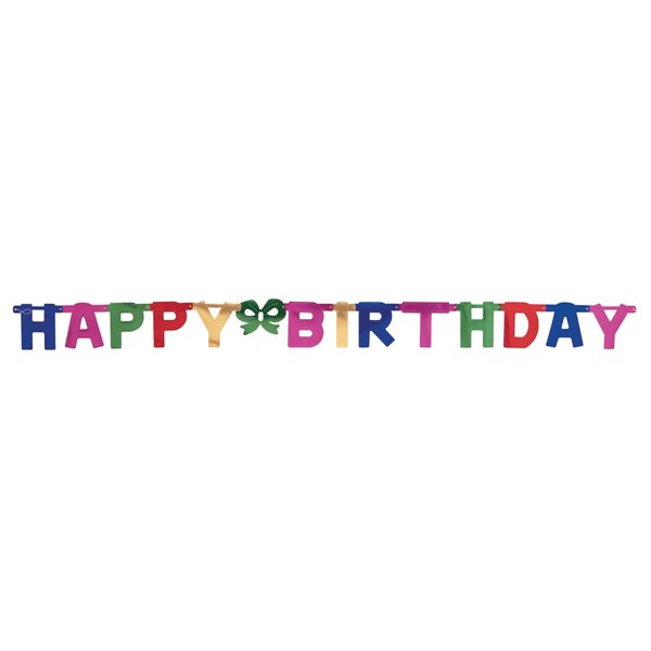 Creative Converting Large Happy Birthday Party Banner, 9'x8", 12PK 29504